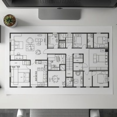 lucid-origin_Top_view_of_architectural_floor_plan_on_desk_with_minimal_setup_clean_layout_mod-0-11-e1774519962910